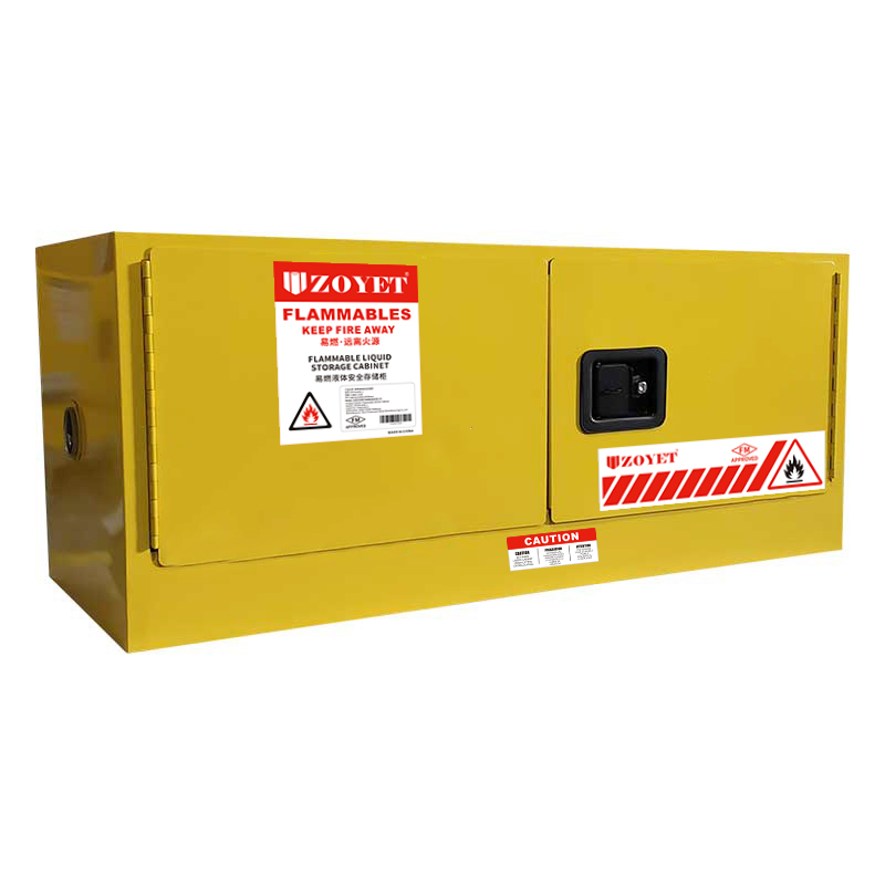 FM易燃品安全柜 (12加仑/45升 )双门，自动关门(图2)