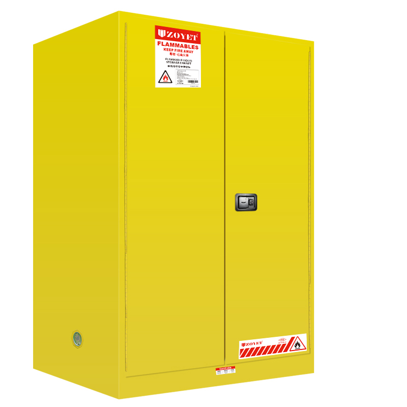 FM易燃品安全柜 (90加仑/340升 )双门，自动关门(图2)
