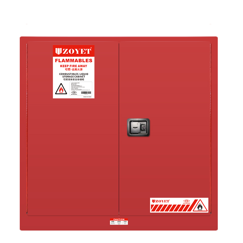 FM可燃物安全柜 (30加仑/114升 )双门，自动关门(图1)