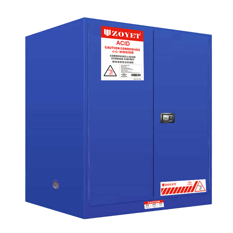 FM腐蚀品安全柜（23加仑/87升）双门，自动关门(图2)