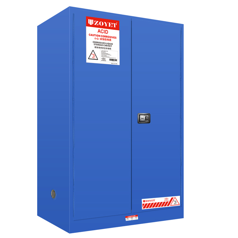 FM腐蚀品安全柜（45加仑/170升）双门，自动关门(图2)