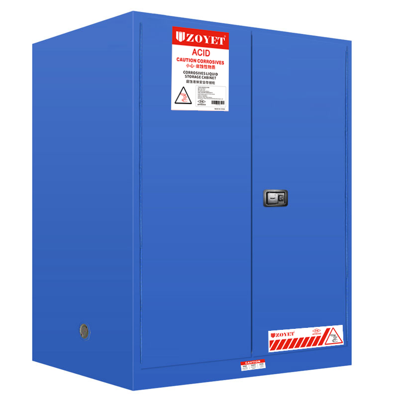 FM腐蚀品安全柜（110加仑/410升）双门，自动关门(图2)