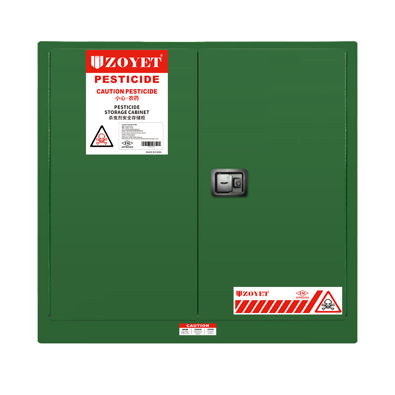 FM农药安全柜 (23加仑/87升)双门，自动关门(图1)