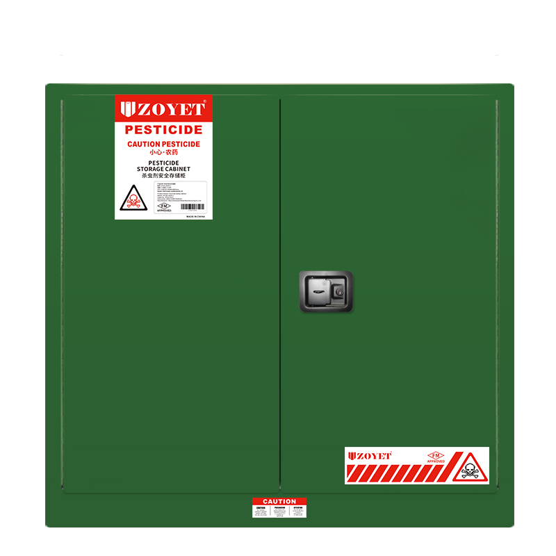 FM农药安全柜 (30加仑/114升 )双门，自动关门(图1)