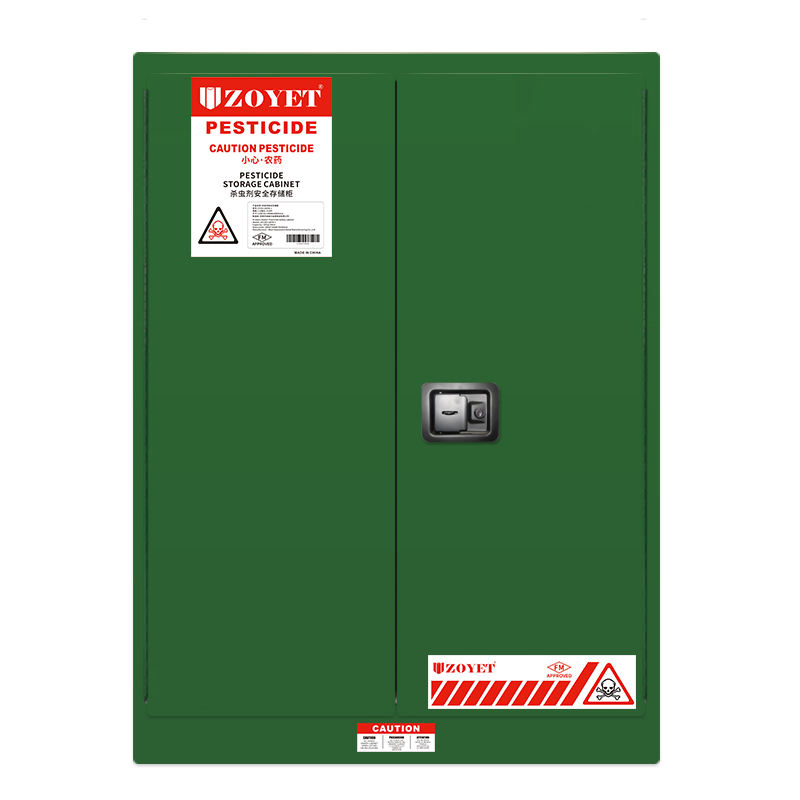 FM农药安全柜 (90加仑/340升 )双门，自动关门(图1)